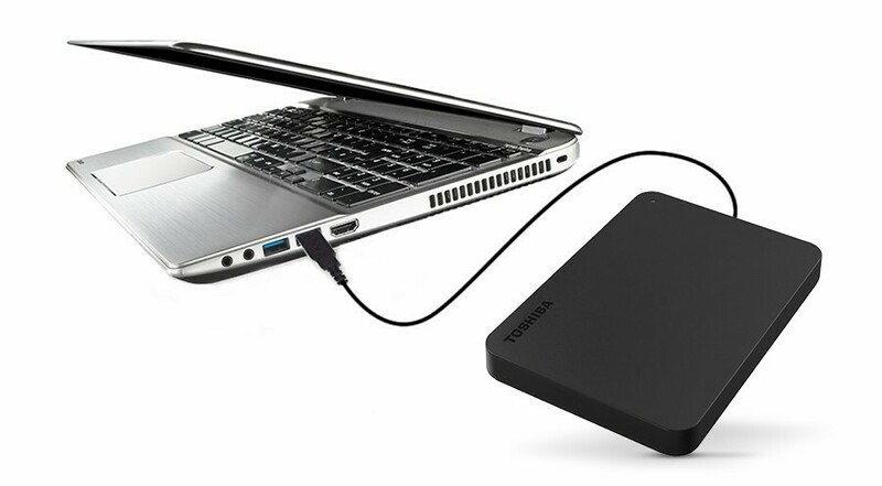 Зовнiшнiй HDD Toshiba Canvio Basics 1Tb 2.5" USB 3.0 чорний фото