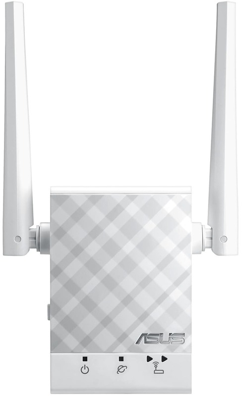 Пiдсилювач Wi-Fi сигналу Asus RP-AC51 AC750 1xFE LAN ext. ant 2 фото