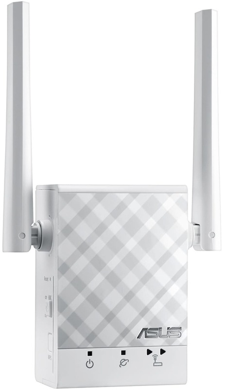 Пiдсилювач Wi-Fi сигналу Asus RP-AC51 AC750 1xFE LAN ext. ant 2 фото