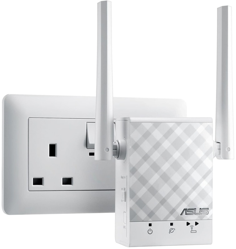 Усилитель Wi-Fi сигнала Asus RP-AC51 AC750 1xFE LAN ext. ant 2 фото