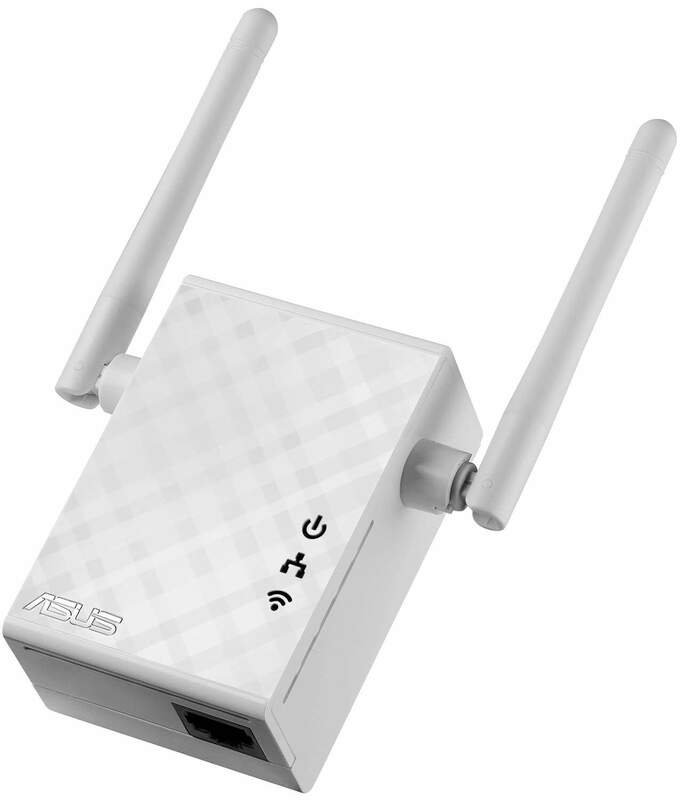 Усилитель Wi-Fi сигнала Asus RP-N12 N300 1хFE LAN ext. ant x2 фото