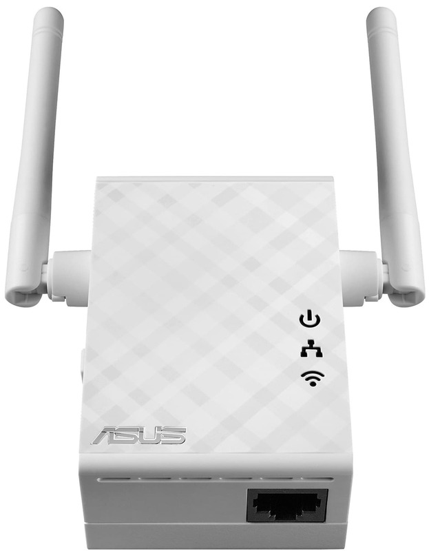 Пiдсилювач Wi-Fi сигналу Asus RP-N12 N300 1хFE LAN ext. ant x2 фото