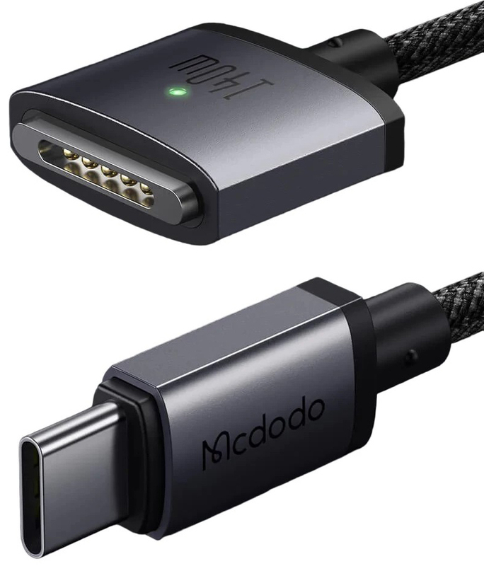 Кабель McDodo USB-C to Magsafe (CA-1470) 2m 140W черный фото
