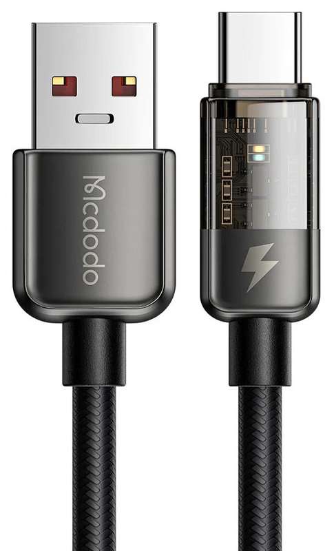 Кабель USB - USB-C McDodo (CA-3150) 1.2m Auto Power Off 6A чорний фото