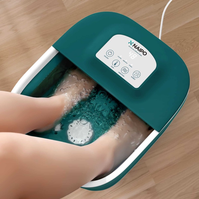 Масажер для ніг Naipo NPFT-SPA01 (green) з масажем, нагріванням та спа фото