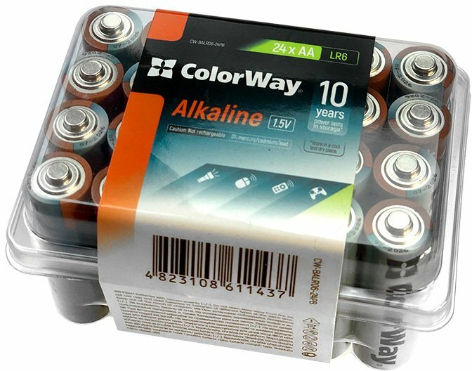 Батарейки СolorWay Alkaline AA блистер 24 шт. фото