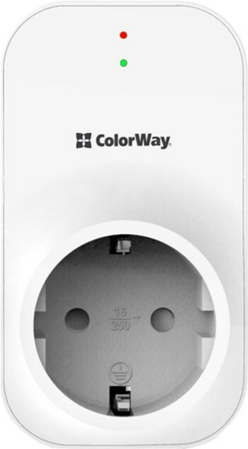 Реле напряжения ColorWay (CW-VR16-03L) 16A/3680W LED1 фото