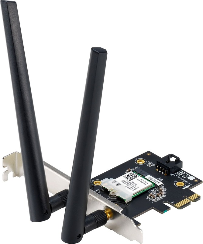 Wi-Fi адаптер Asus PCE-AX1800 Bluetooth 5.2 PCI Express WPA3 MU-MIMO OFDMA фото