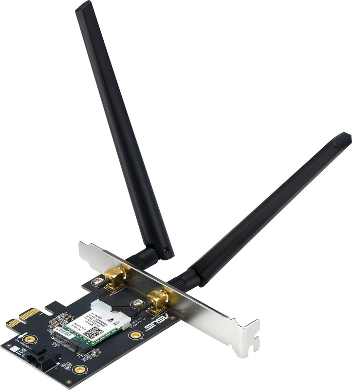 Wi-Fi адаптер Asus PCE-AX1800 Bluetooth 5.2 PCI Express WPA3 MU-MIMO OFDMA фото