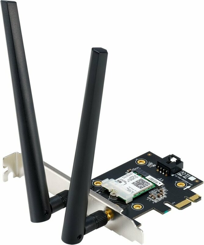 Wi-Fi адаптер Asus PCE-AX3000 Bluetooth 5.0 PCI Express WPA3 MU-MIMO OFDMA фото