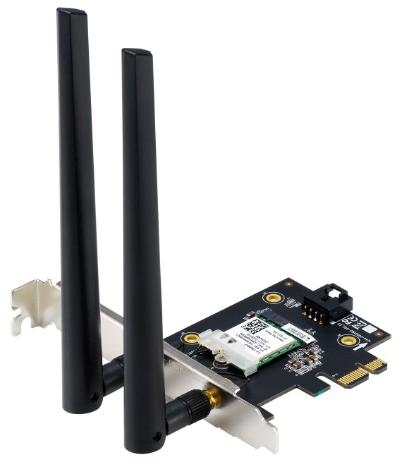 Wi-Fi адаптер Asus PCE-AXE5400 Bluetooth 5.2 PCI Express WPA3 OFDMA MU-MIMO фото
