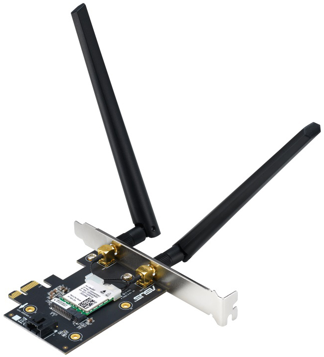 Wi-Fi адаптер Asus PCE-AXE5400 Bluetooth 5.2 PCI Express WPA3 OFDMA MU-MIMO фото