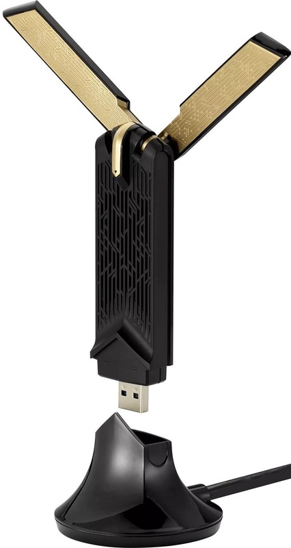 Wi-Fi-usb адаптер Asus USB-AX56 AX1800 USB 3.0 WPA3 MU-MIMO OFDMA подовжувач-пiдставка фото