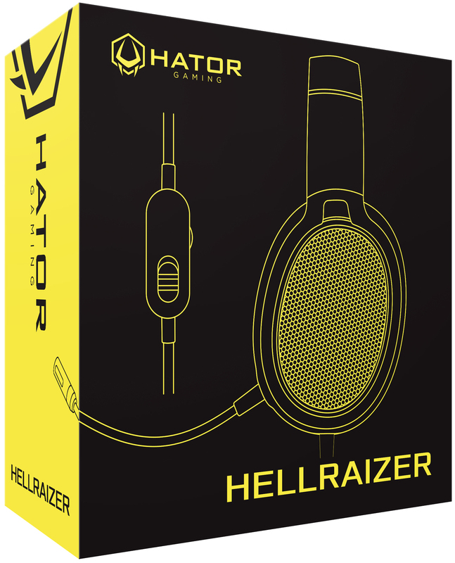 Гарнітура ігрова HATOR Hellraizer HTA-813 (Black/Gold) фото