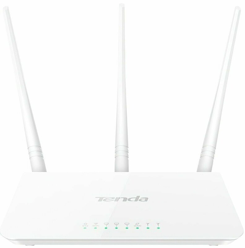 Интернет роутер Tenda F3 N300, 3xFE LAN, 1xFE WAN, 3x5dBi фото