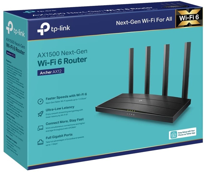Интернет роутер TP-Link Archer AX12 Wi-Fi 6 (2.4Gz/5Gz) 1501Мбит/с фото
