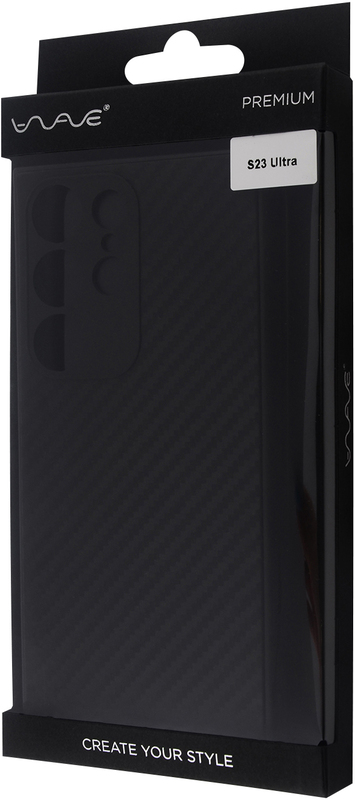 Чохол для Samsung S23 Ultra WAVE Carbon (Black) фото