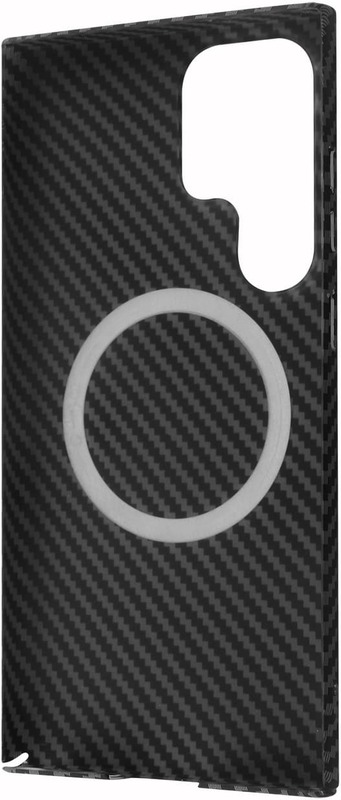 Чохол для Samsung S23 Ultra WAVE Carbon Case with MagSafe (Black) фото