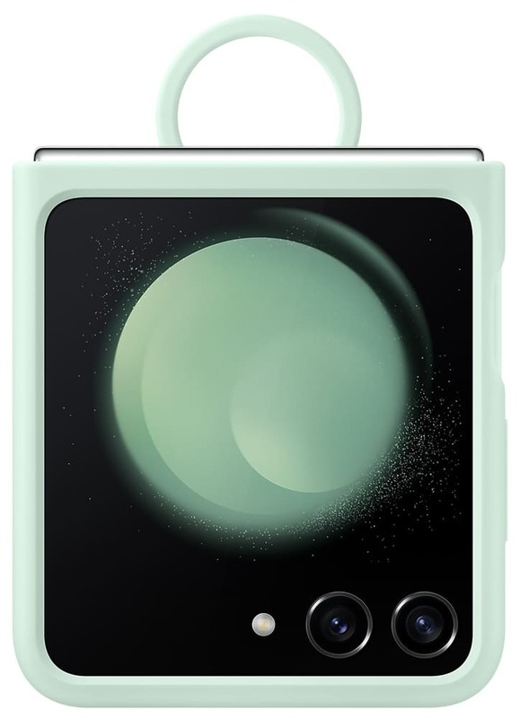 Чехол для Samsung Galaxy Flip 5 Silicone Case with Ring Ocean Green (EF-PF731TMEGUA) фото