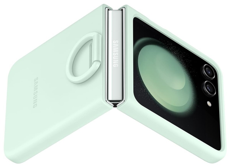 Чохол для Samsung Galaxy Flip 5 Silicone Case with Ring Ocean Green (EF-PF731TMEGUA) фото