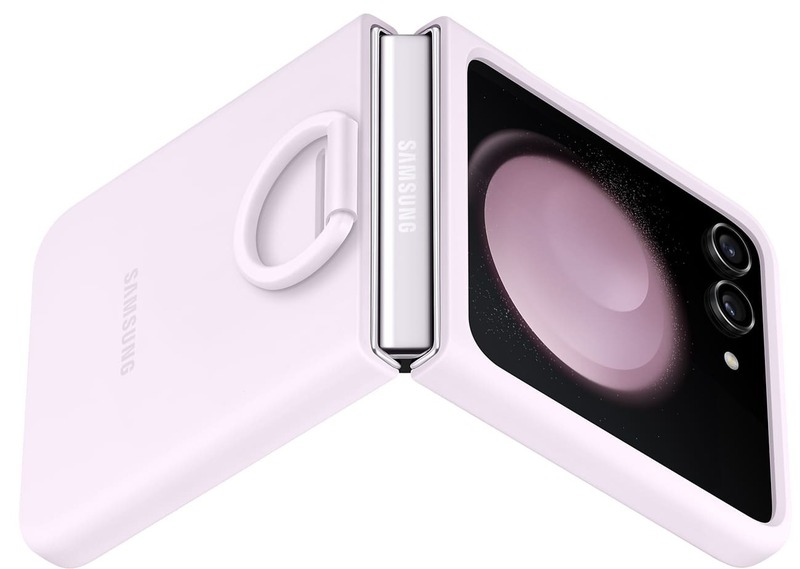 Чехол для Samsung Galaxy Flip 5 Silicone Case with Ring Lavender (EF-PF731TVEGUA) фото