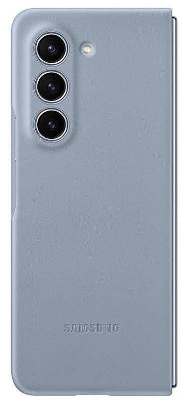 Чохол для Samsung Galaxy Fold 5 Eco-leather Case Blue (EF-VF946PLEGUA) - фото - №1