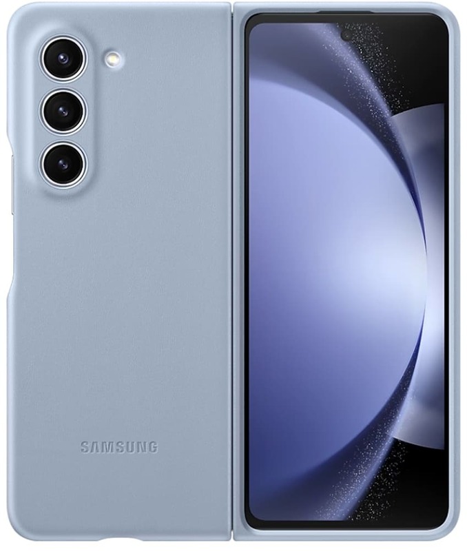 Чохол для Samsung Galaxy Fold 5 Eco-leather Case Blue (EF-VF946PLEGUA) - фото - №0