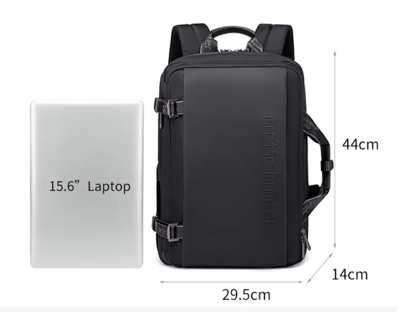 Рюкзак Arctic Hunter B00540 Black - фото - №3