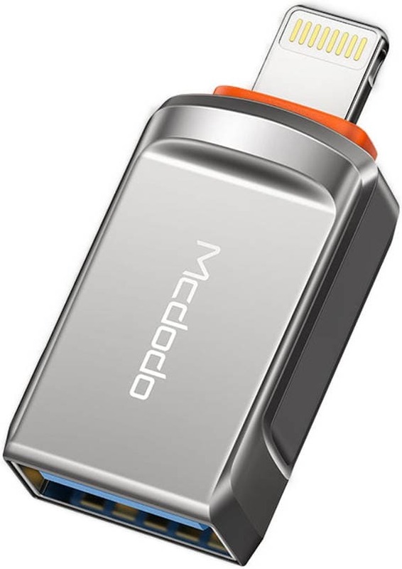 Адаптер USB to Lightning McDodo (OT-8600) 3.0 сiрий фото