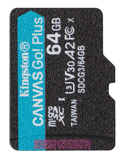 Карта памяти MicroSD Kingston Canvas Go Plus 64Gb SDCG3/64GB фото