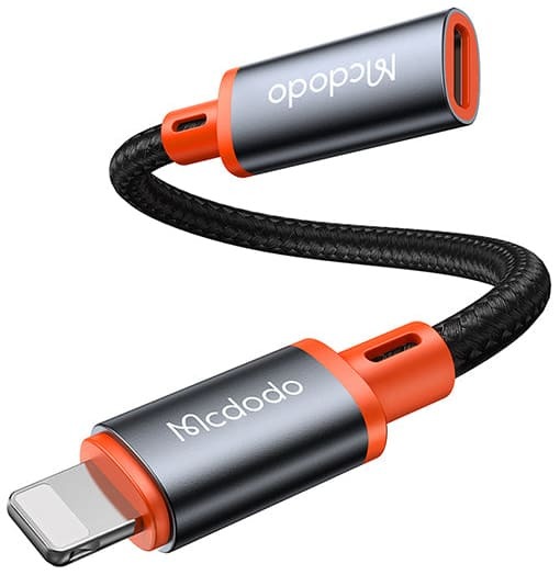 Кабель USB-C to Lightning McDodo (CA-1440) 11cm чорний фото
