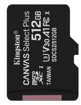 Карта пам'ятi MicroSD Kingston Select 512Gb SDCS2/512GB фото