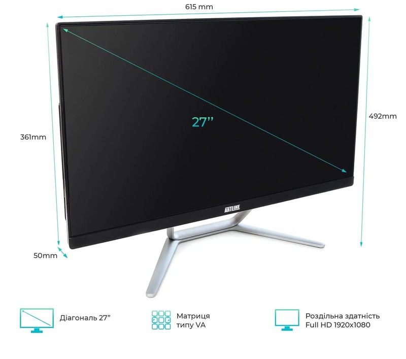 Моноблок ARTLINE Home G73 (G73v22) Black - фото - №1