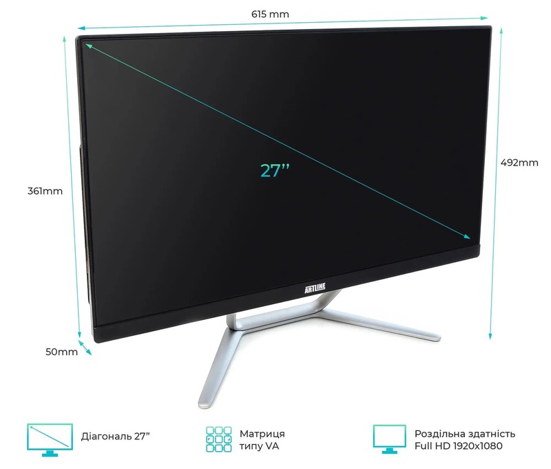 Моноблок ARTLINE Home G71 (G71v22) Black - фото - №1
