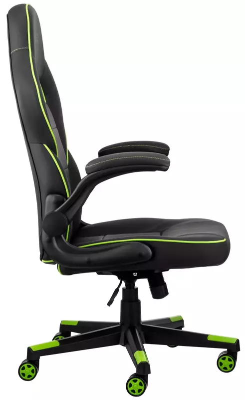 Ігрове крісло 2E Gaming Hebi (Black/Green) 2E-GC-HEB-BK фото
