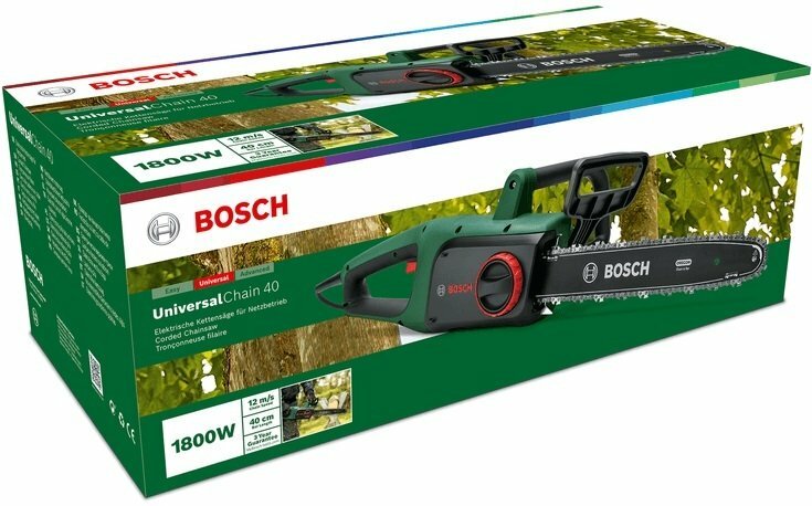 Пила ланцюгова електрична Bosch UniversalChain 40, 1800Вт, 40см, 220, 4,3кг (0.600.8B8.402) - фото - №12