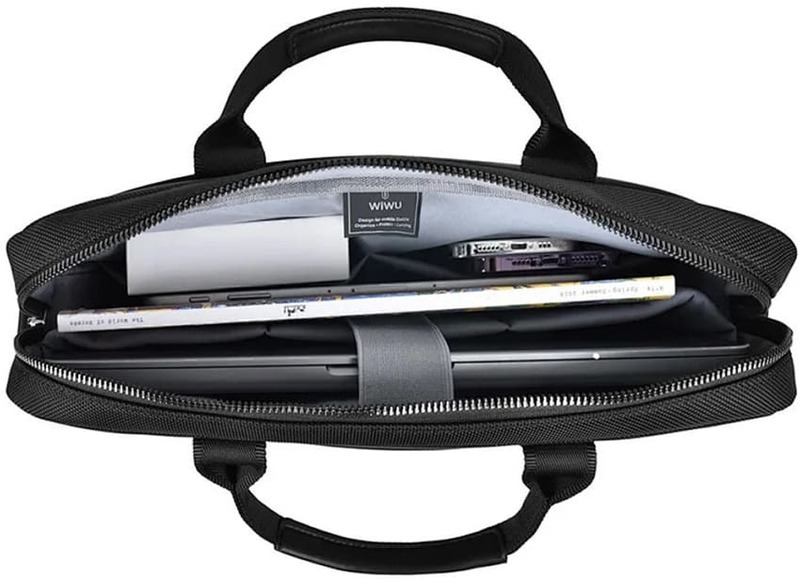 Сумка WIWU Hali Laptop Bag 14" (Black) - фото - №5