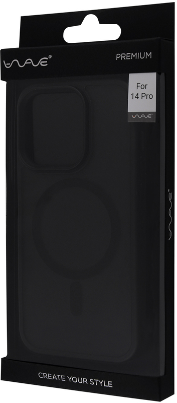 Чохол для iPhone 14 Prо WAVE Matte Insane Case with MagSafe (Black) - фото - №3