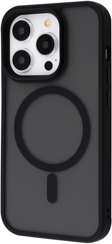 Чохол для iPhone 14 Prо WAVE Matte Insane Case with MagSafe (Black) - фото - №0