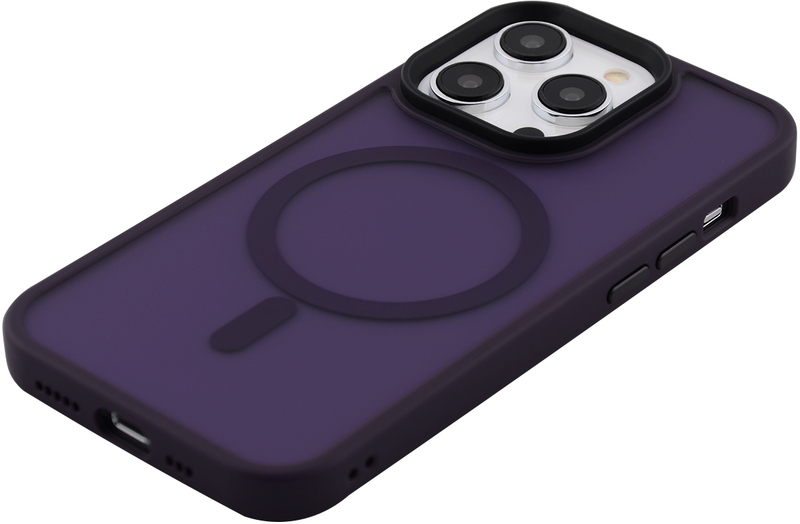 Чохол для iPhone 14 Prо WAVE Matte Insane Case with MagSafe (deep purple) фото