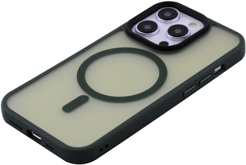 Чохол для iPhone 14 Prо WAVE Matte Insane Case with MagSafe (green) фото