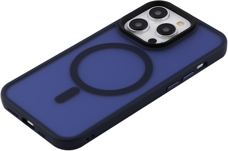 Чохол для iPhone 14 Prо WAVE Matte Insane Case with MagSafe (midnight blue) фото