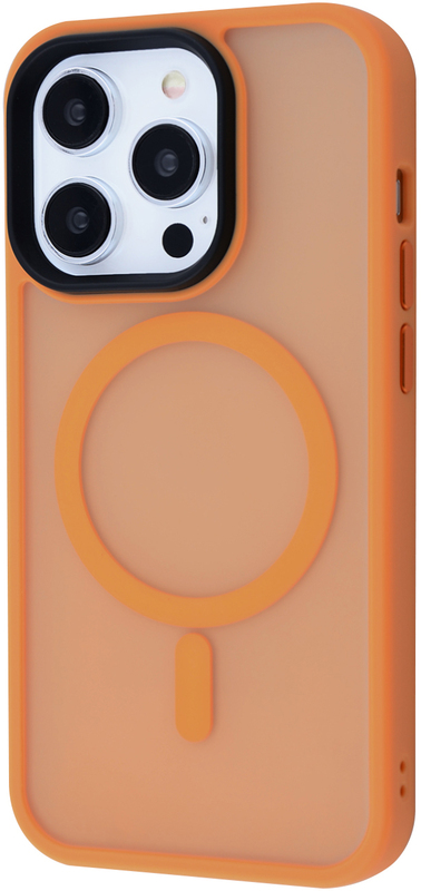 Чохол для iPhone 14 Prо WAVE Matte Insane Case with MagSafe (orange) фото