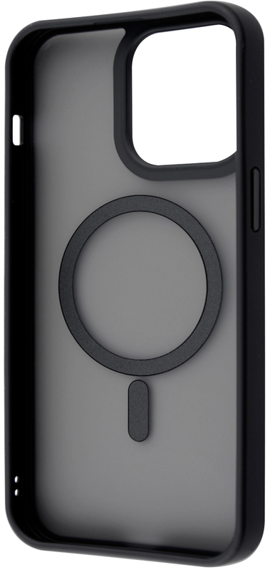 Чeхол для iPhone 14 Pro Max WAVE Matte Insane Case with MagSafe (black) - фото - №1