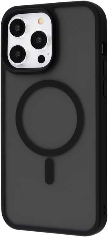 Чeхол для iPhone 14 Pro Max WAVE Matte Insane Case with MagSafe (black) - фото - №0