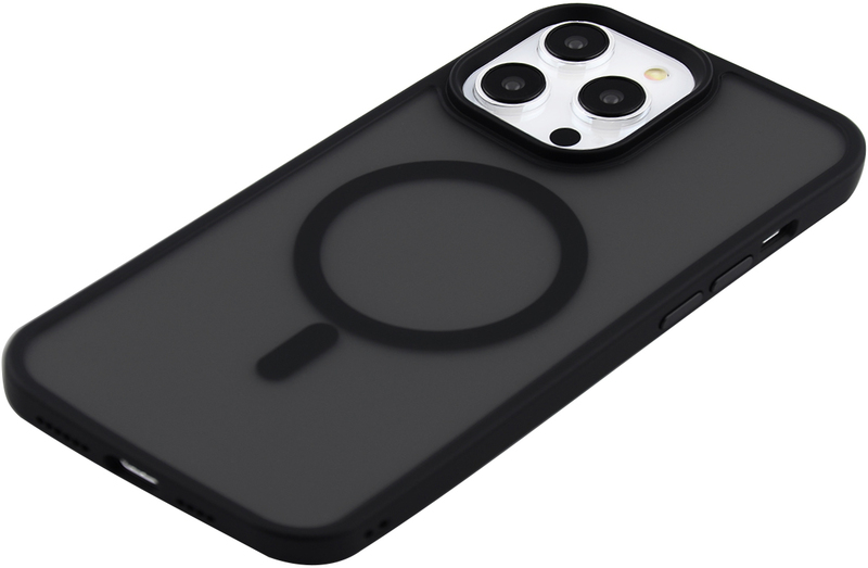Чeхол для iPhone 14 Pro Max WAVE Matte Insane Case with MagSafe (black) - фото - №2