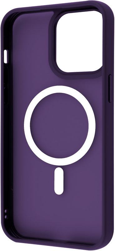 Чeхол для iPhone 14 Pro Max WAVE Matte Insane Case with MagSafe (deep purple) - фото - №1