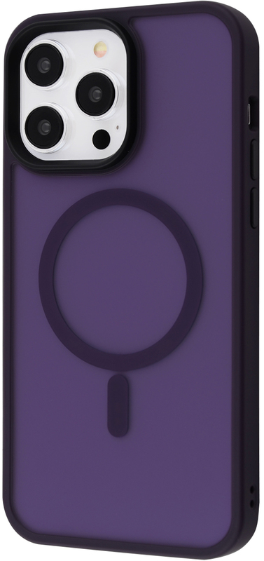 Чeхол для iPhone 14 Pro Max WAVE Matte Insane Case with MagSafe (deep purple) - фото - №0