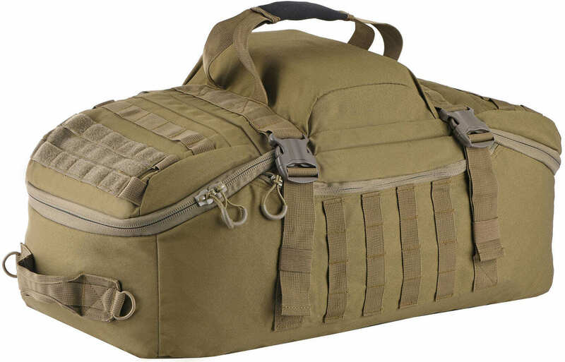 Сумка-баул/рюкзак 2Е Tactical, L, зелена - фото - №1