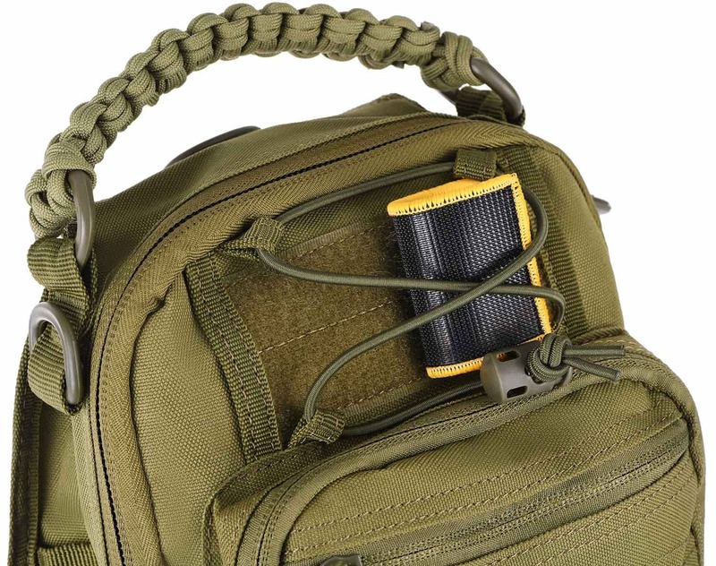 Сумка cлінг 2Е Tactical Laser Cut 2.5л, зелена - фото - №8